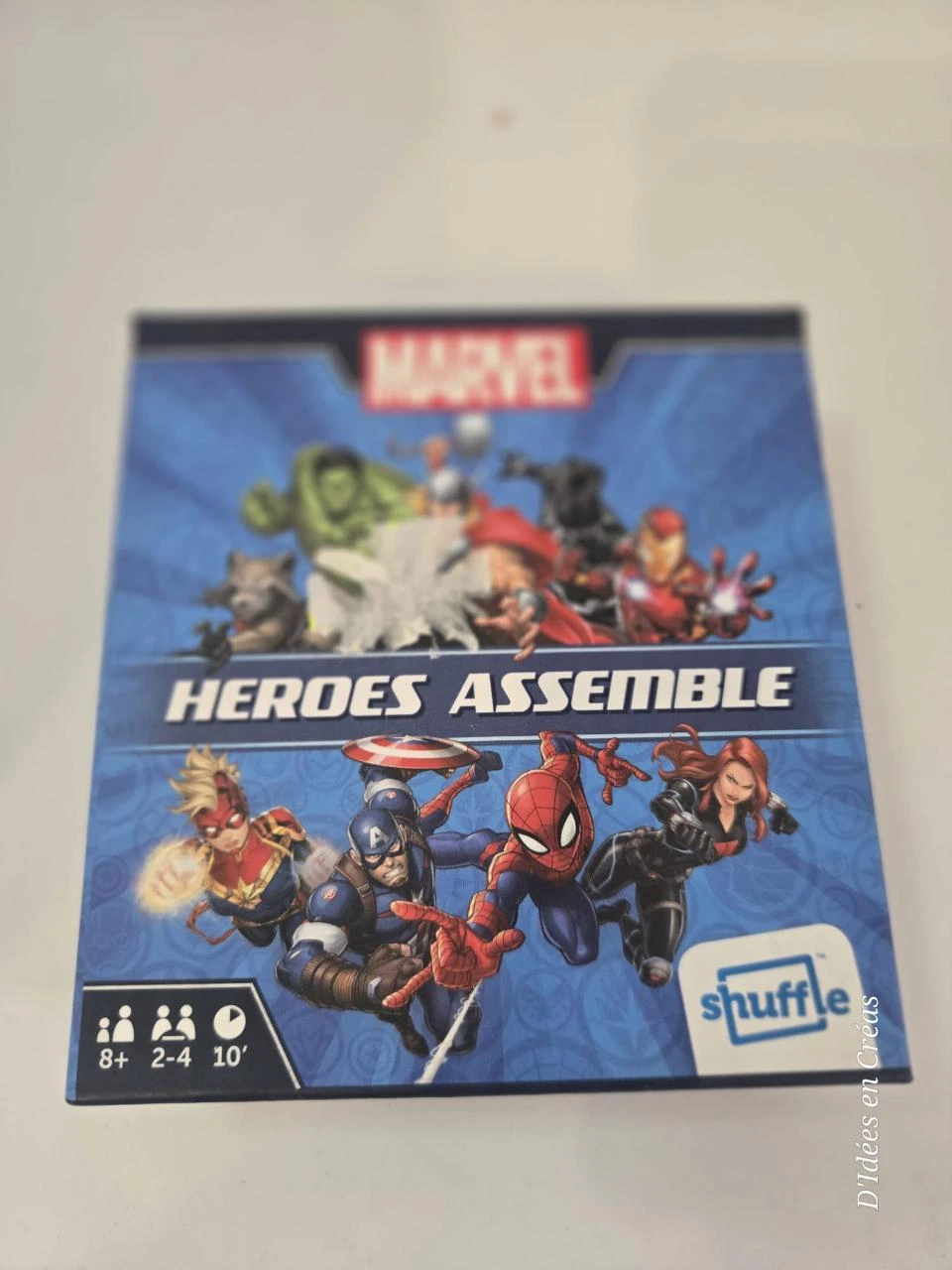 Jeu de Cartes Marvel Heroes Assemble cartes sous blister Shuffle
